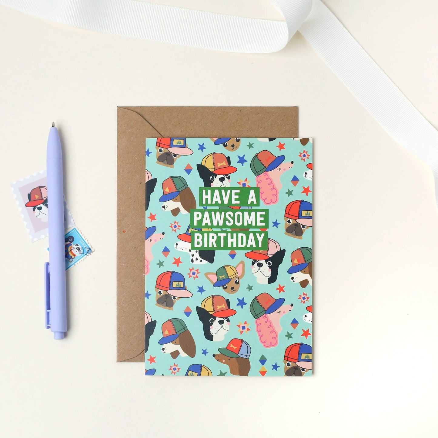 Pawsome Birthday Card | Dog Birthday Card for Kids Mifkins