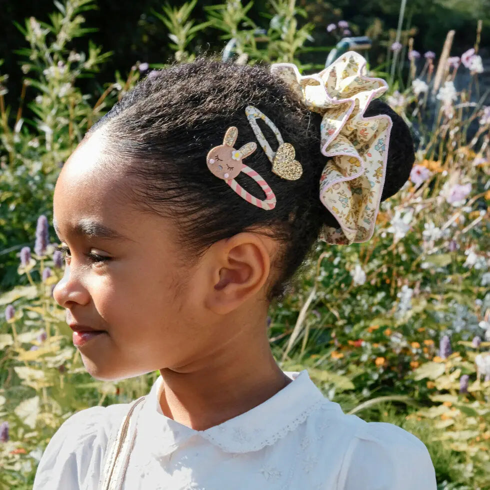 Petal Glitter Heart Clips Rockahula