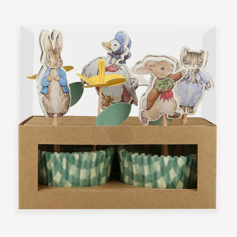 Peter Rabbit™ In The Garden Cupcake Kit (x 24 toppers) Meri Meri