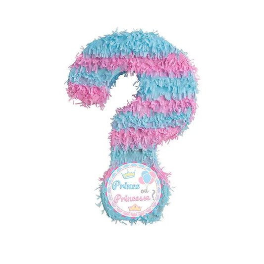 Pinata à tirer - Baby Shower Prince ou Princesse ? cotillons Alsace