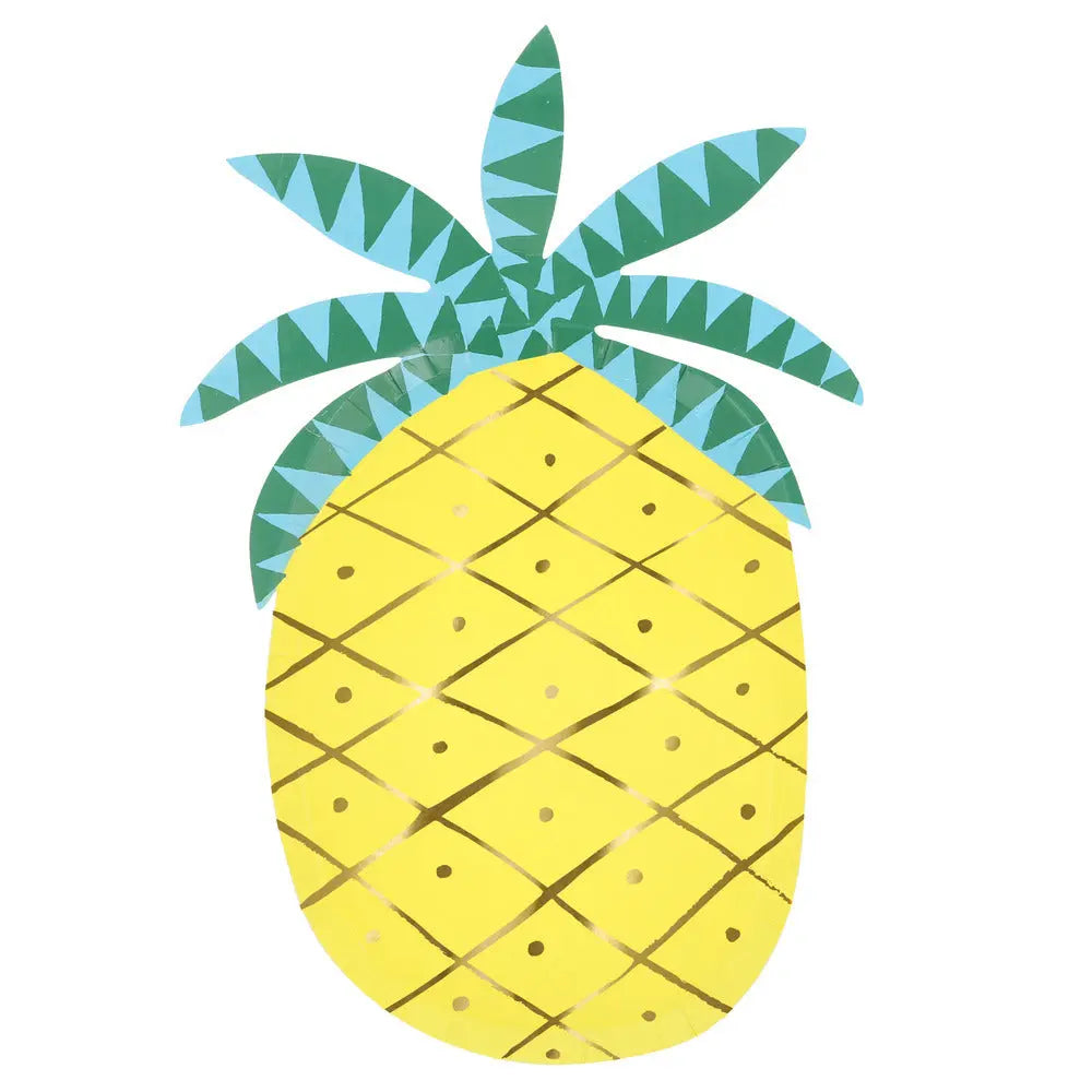 Pineapple plates Meri Meri
