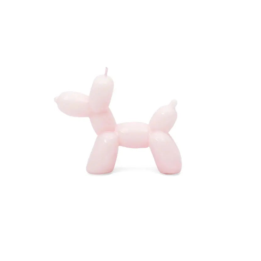Pink Balloon Dog Candle - Hand Painted Hf HELIO FERRETI