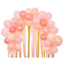 Pink Balloon & Streamer Garland (x 50 balloons) Meri Meri