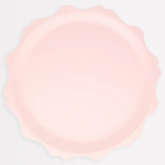 Pink Decorative Edge Compostable Dinner Plates (x 8) Meri Meri