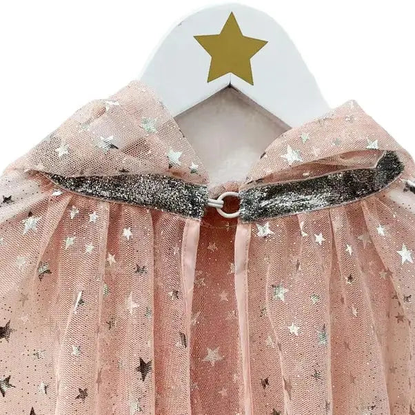 Pink Fairy Cloak with Silver Stars Ratatam