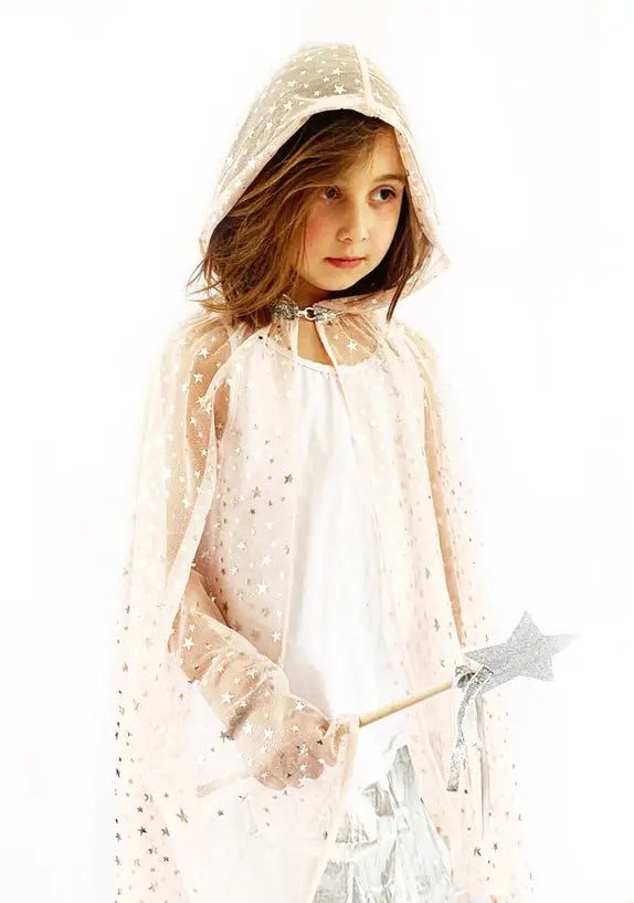 Pink Fairy Cloak with Silver Stars Ratatam