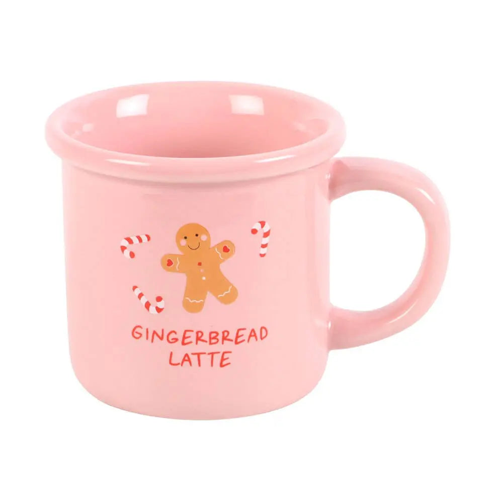 Pink Gingerbread Latte Christmas Mug Something Different Wholesale
