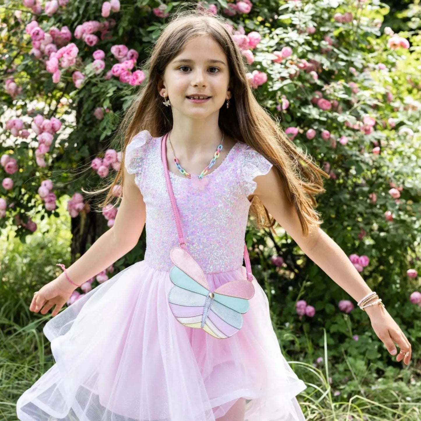 Pink Sequin Twirl dress Great Pretenders