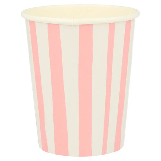 Pink Stripes Cups Meri Meri