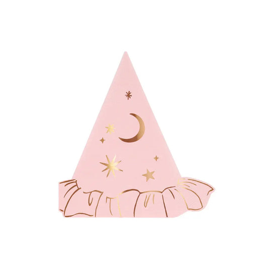 Pink witch hat napkins Meri Meri