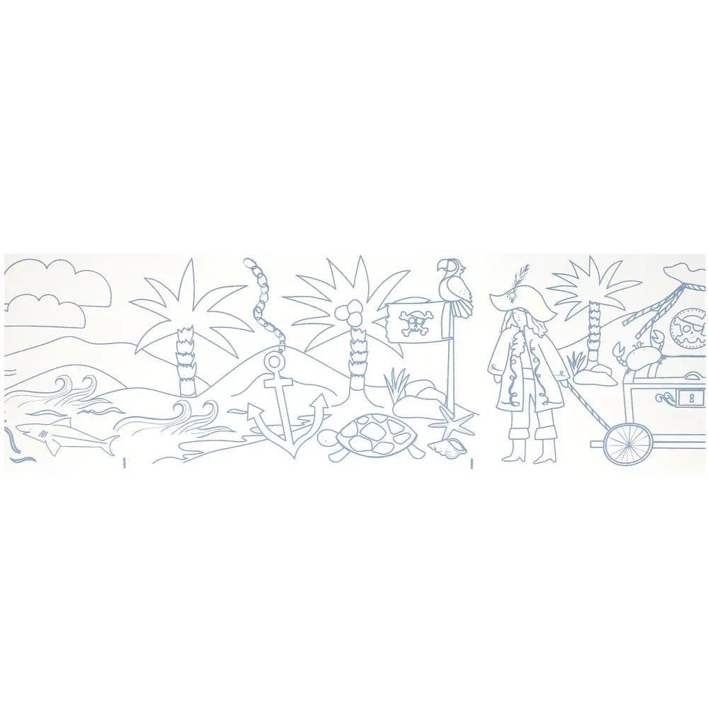 Pirate coloring roll Meri Meri