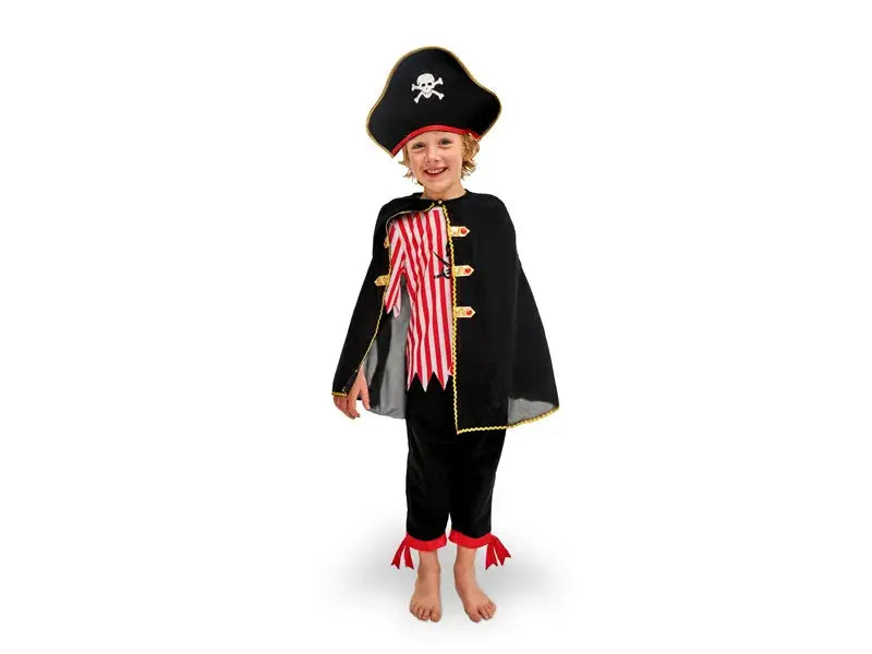 Pirate costume with cape Partydeco