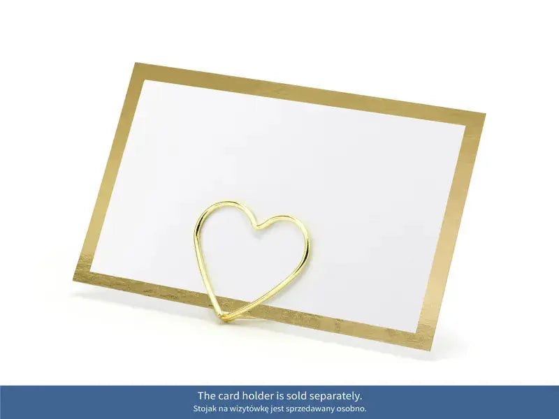 Place cards - Frame, gold, 9.5x5.5cm Partydeco