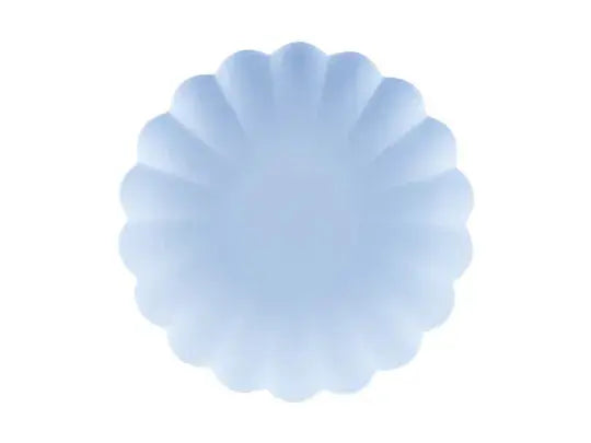 Plastic plates Ruffle, 22 x 22 cm, light blue Jollity & Co. + Daydream Society