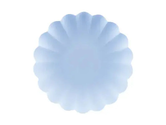 Plastic plates Ruffle, 22 x 22 cm, light blue Jollity & Co. + Daydream Society