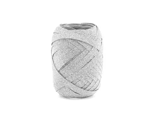 Plastic ribbon, silver, 5mm/10m (Copy) Partydeco