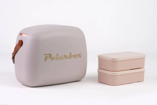 Polarbox Coolbox Classic 6L Beach Picnic Summer Retro: Pearl gold Schäfer Brand Distribution GmbH