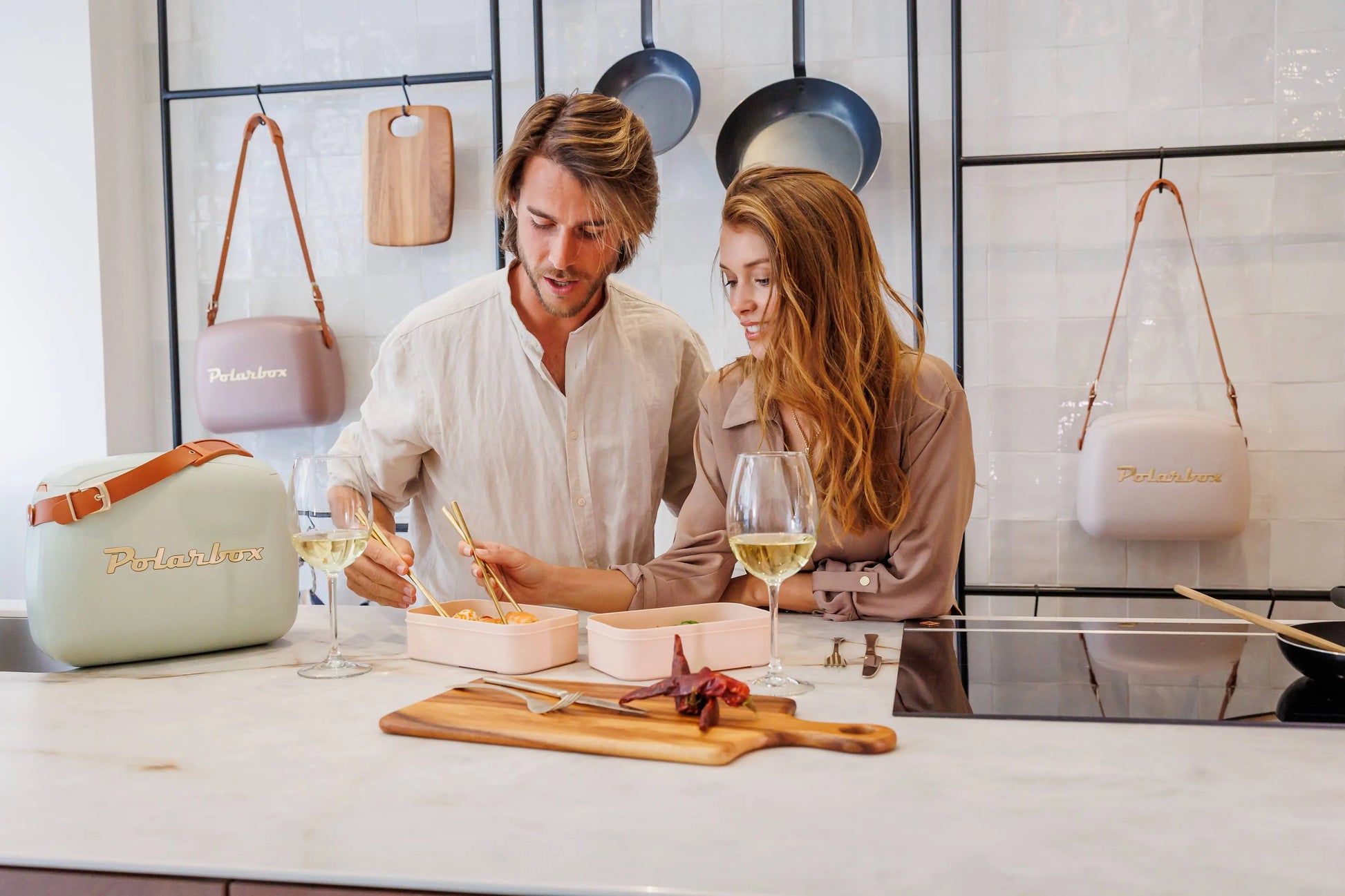 Polarbox Coolbox Classic 6L Beach Picnic Summer Retro: Pearl gold Schäfer Brand Distribution GmbH