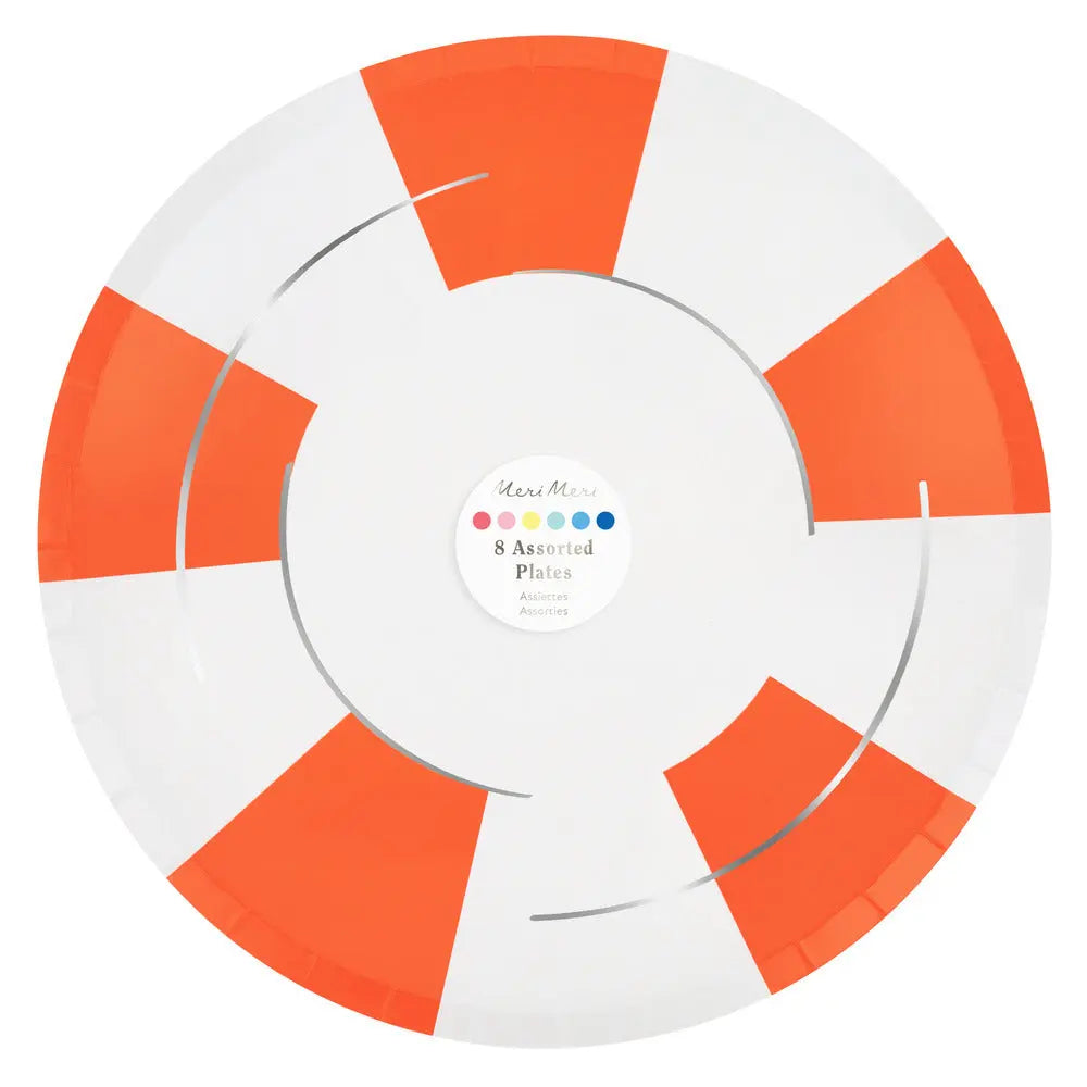 Pool float dinner plates Meri Meri