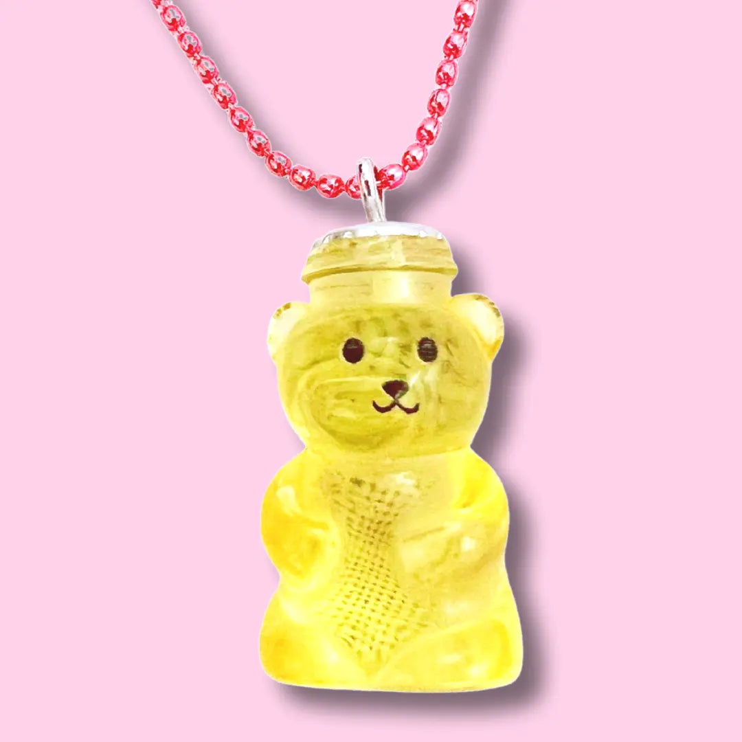 Pop Cutie Jelly Honey Bear Kids Necklace Pop Cutie Accessories