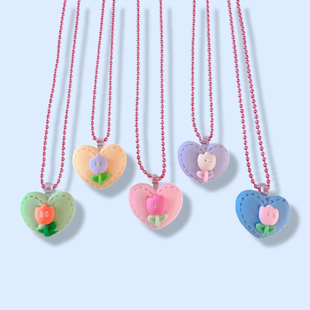 Pop Cutie Tulip Heart Kids Necklaces Pop Cutie Accessories