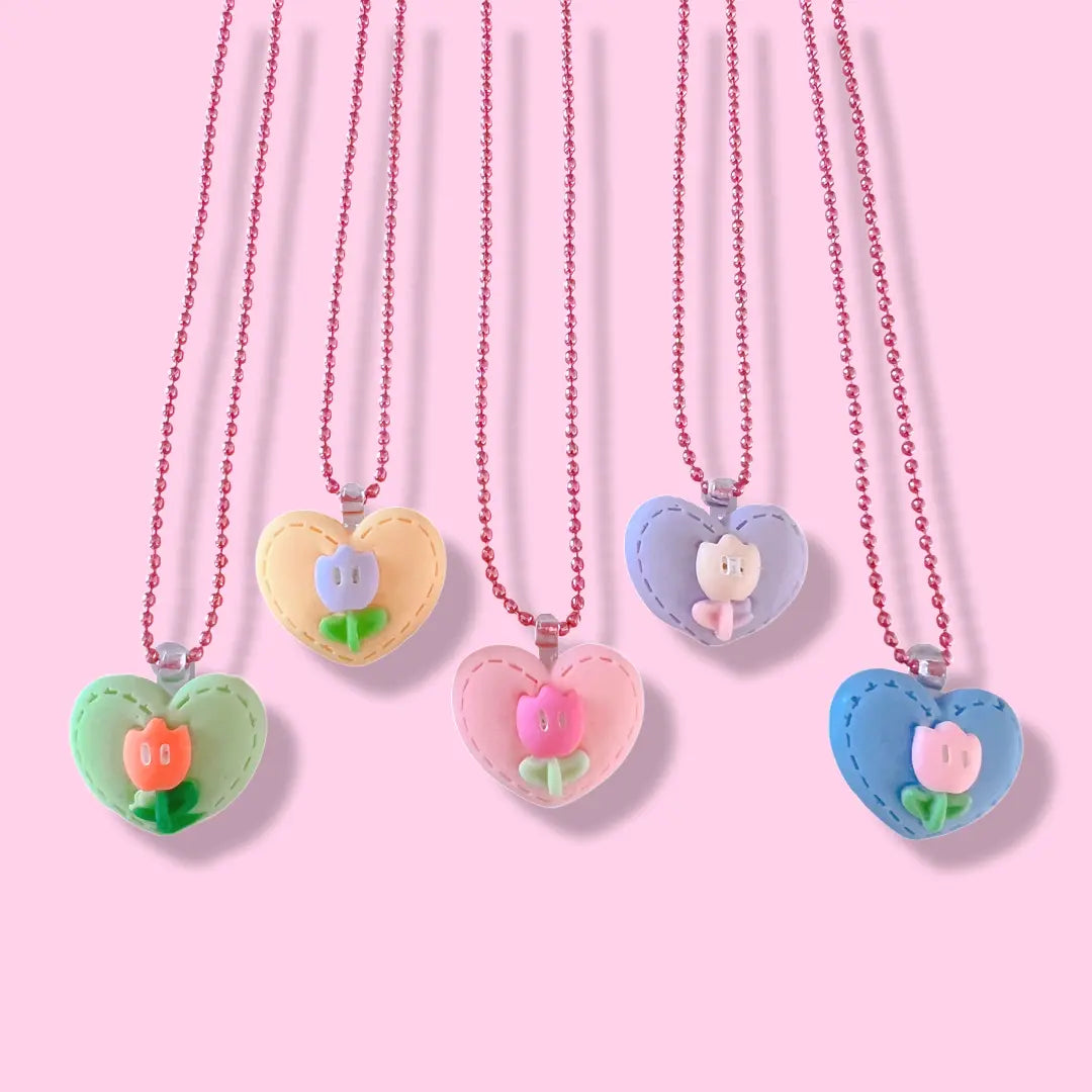 Pop Cutie Tulip Heart Kids Necklaces Pop Cutie Accessories