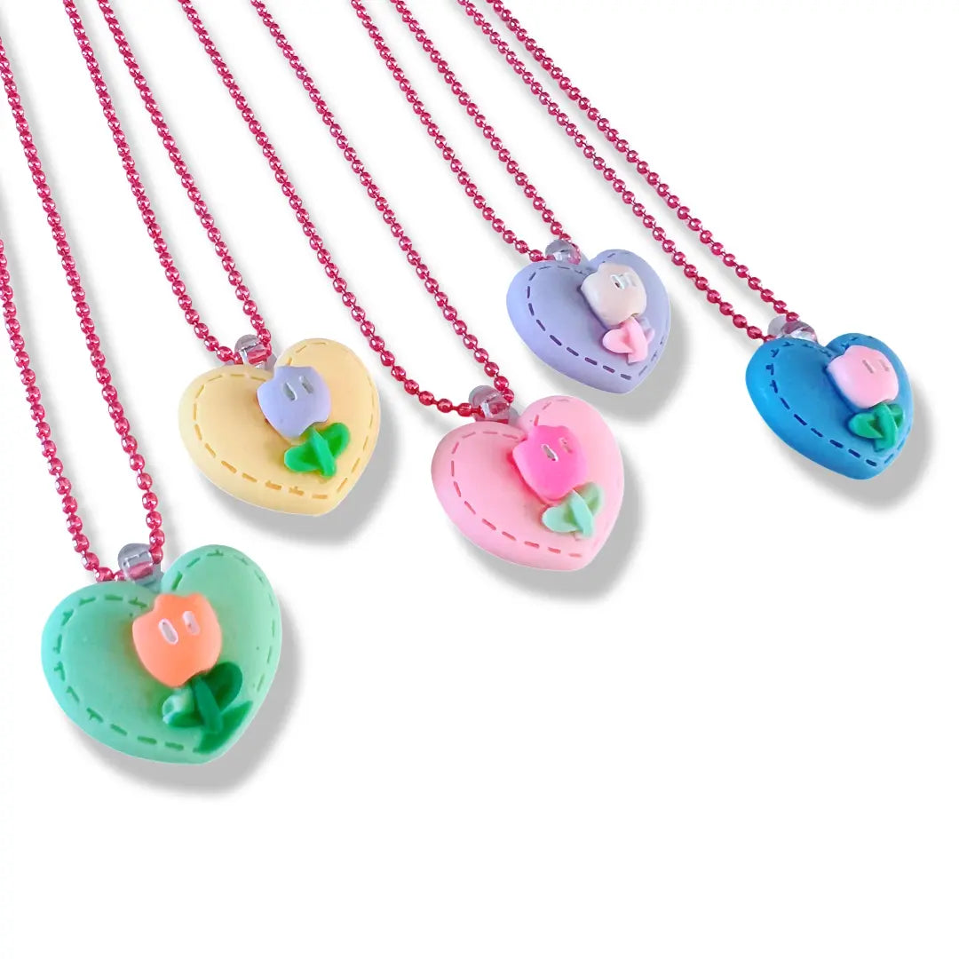 Pop Cutie Tulip Heart Kids Necklaces Pop Cutie Accessories