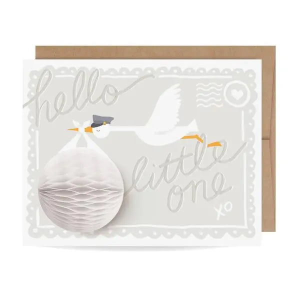 Pop-Up Stork - New Baby Card Inklings