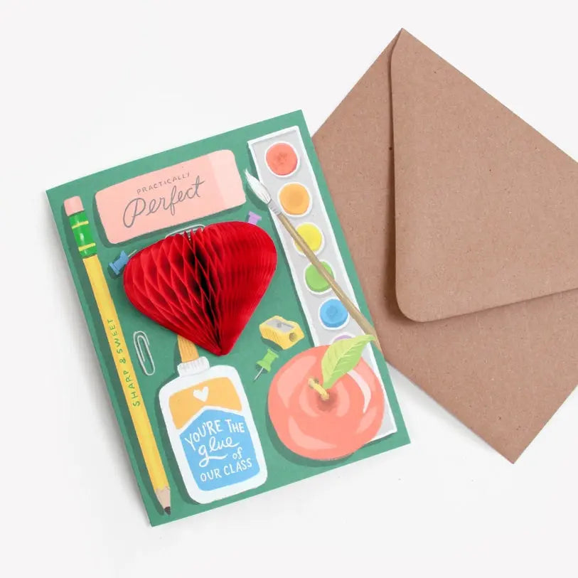 Pop-Up Teacher Supplies - Teacher Card Inklings