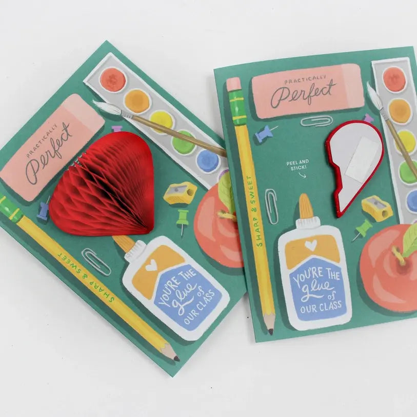 Pop-Up Teacher Supplies - Teacher Card Inklings