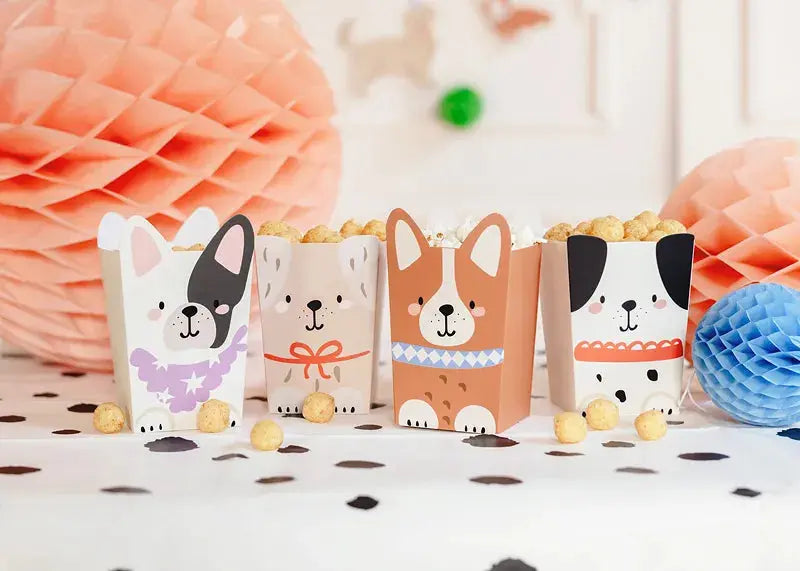 Popcorn boxes Dogs Partydeco