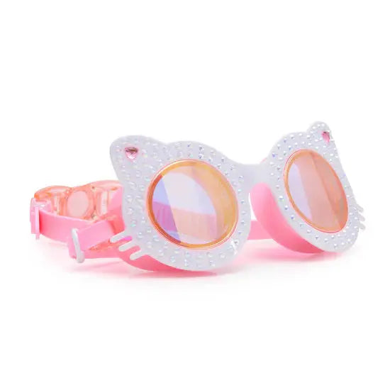 Powder Purr Cat Swim Goggles Bling2O