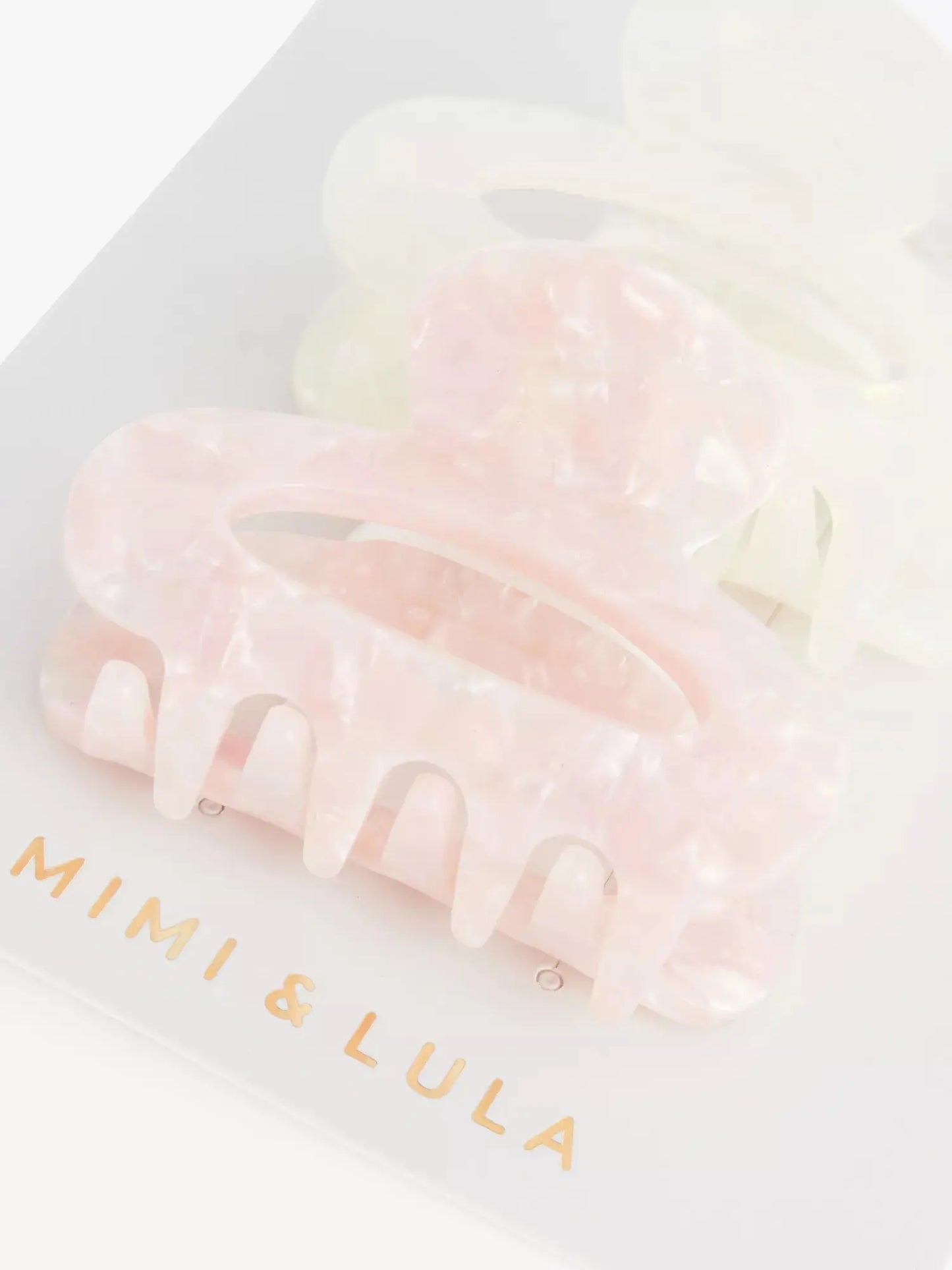 Pretty set of two acetate bulldog clips Mimi & Lula