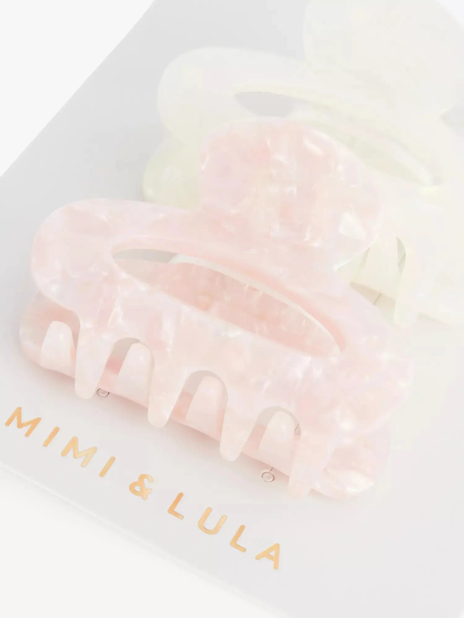 Pretty set of two acetate bulldog clips Mimi & Lula