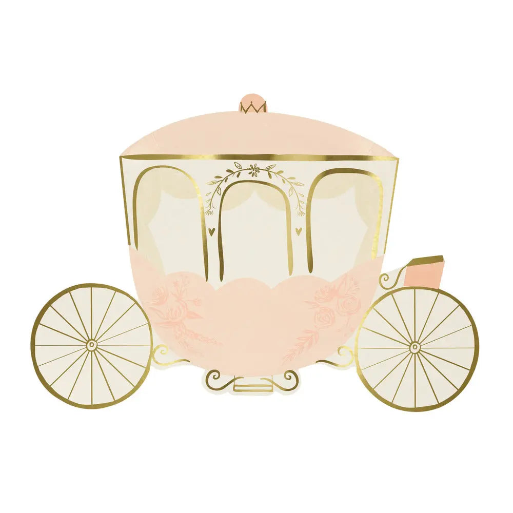 Princess Carriage Plates (x 8) Meri Meri