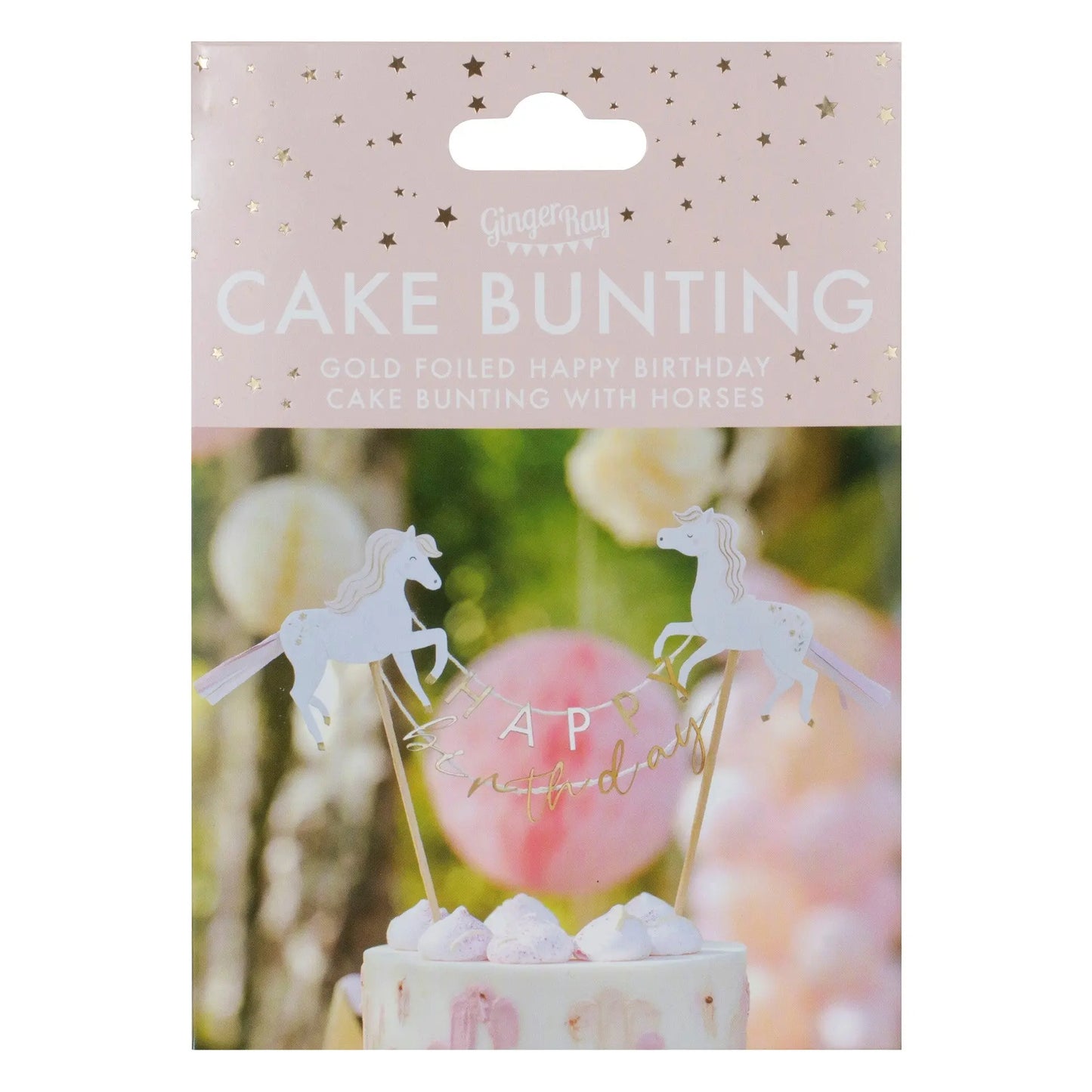 Princess Horse Happy Birthday Cake Topper Ginger Ray