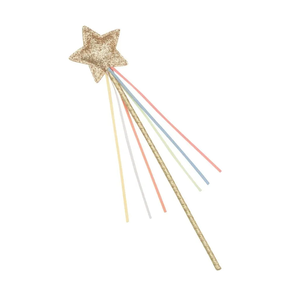 Rainbow Glitter Star Wand Rockahula