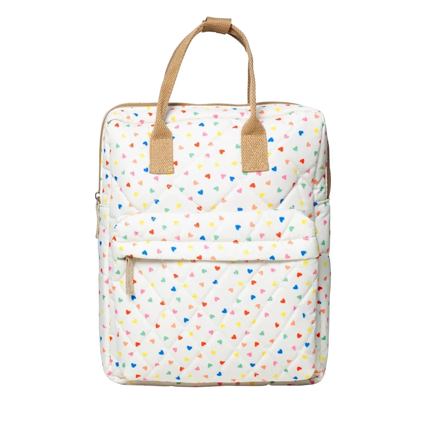 Rainbow Hearts Quilted Rucksack Rockahula