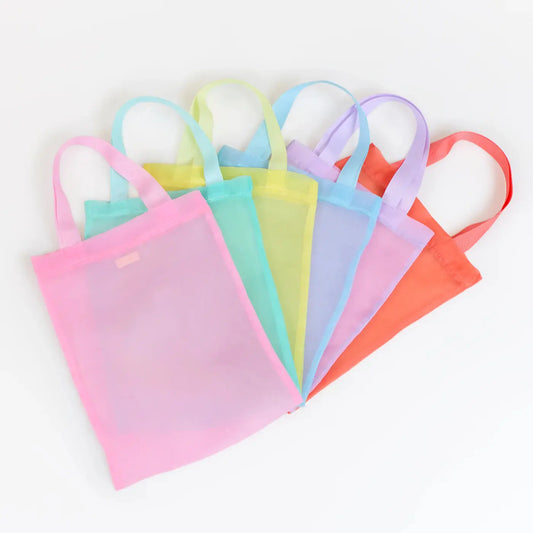 Rainbow Organza Party Bags (x 6) Meri Meri