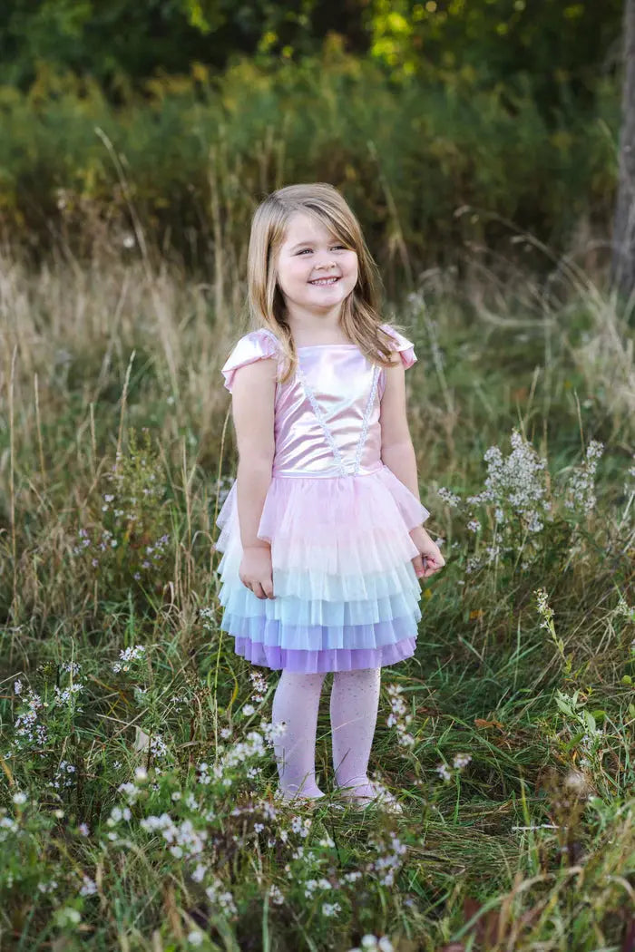 Rainbow Ruffle Tutu Dress Great Pretenders