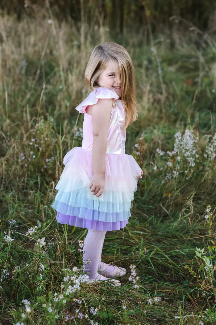 Rainbow Ruffle Tutu Dress Great Pretenders