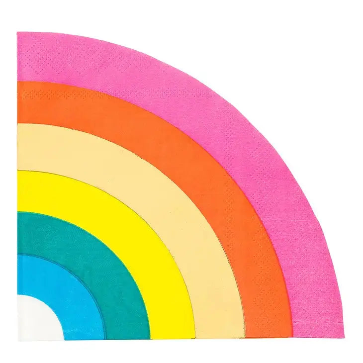 Rainbow Shaped Napkins - 16 Pack Talking Tables