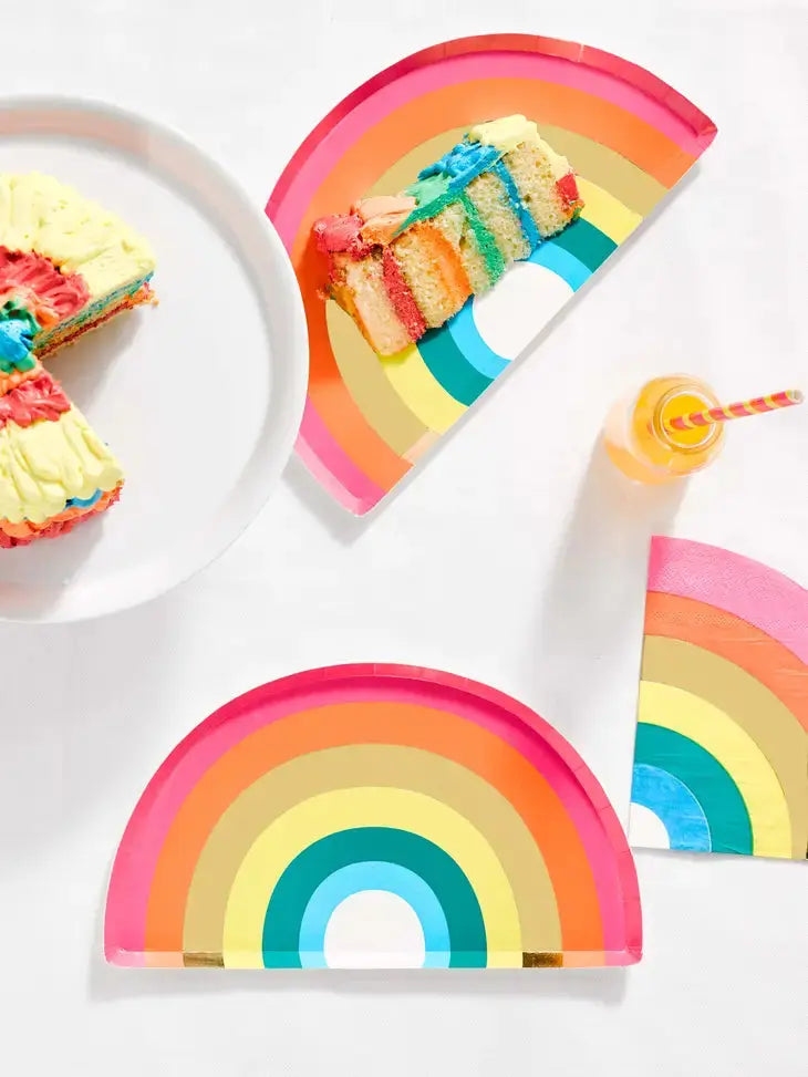 Rainbow Shaped Napkins - 16 Pack Talking Tables