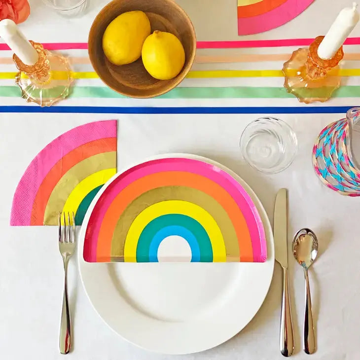 Rainbow Shaped Napkins - 16 Pack Talking Tables