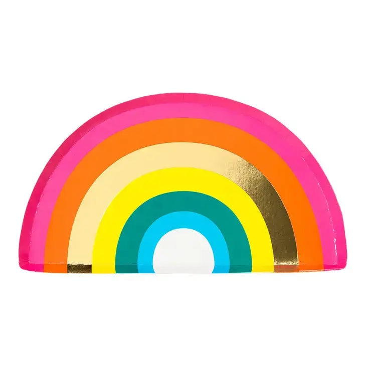 Rainbow Shaped Plates - 16 Pack Talking Tables