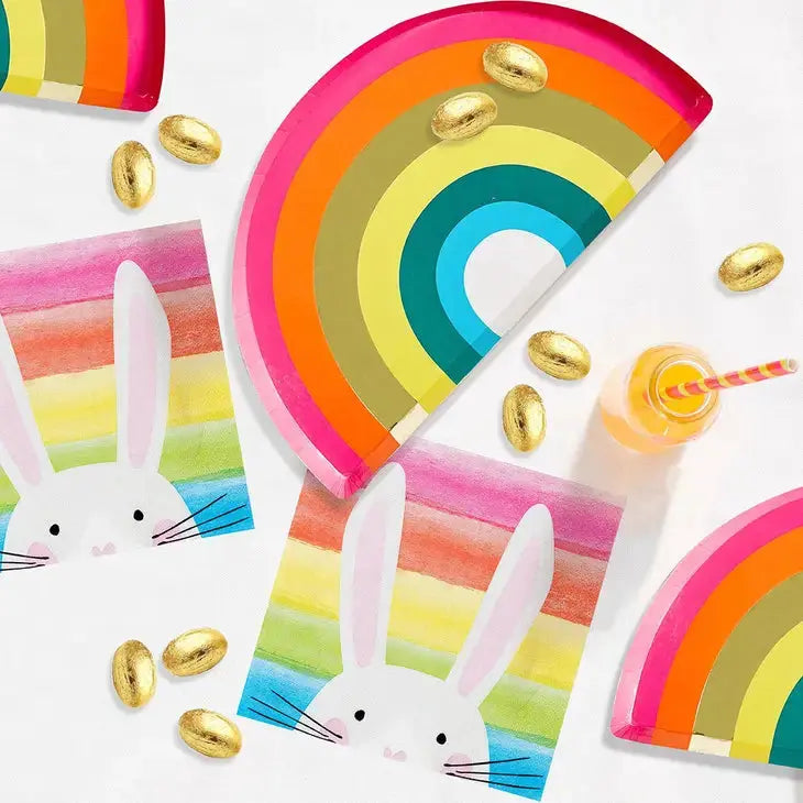 Rainbow Shaped Plates - 16 Pack Talking Tables