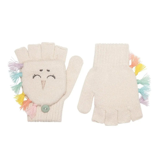 Rainbow Unicorn Knitted Gloves 3-6 Years Rockahula
