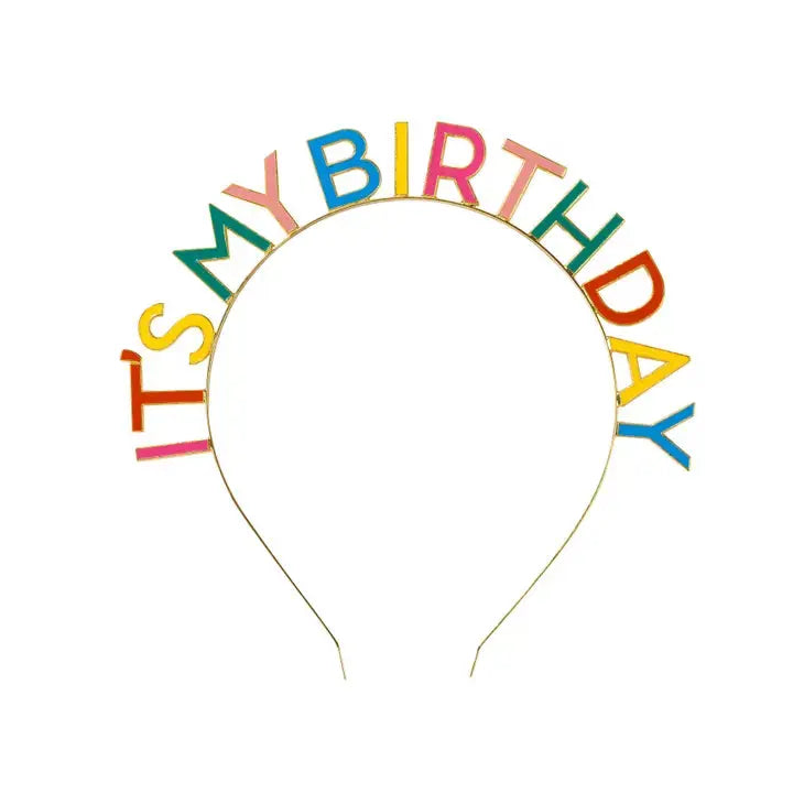 Rainbow 'it's My Birthday' Headband Talking Tables