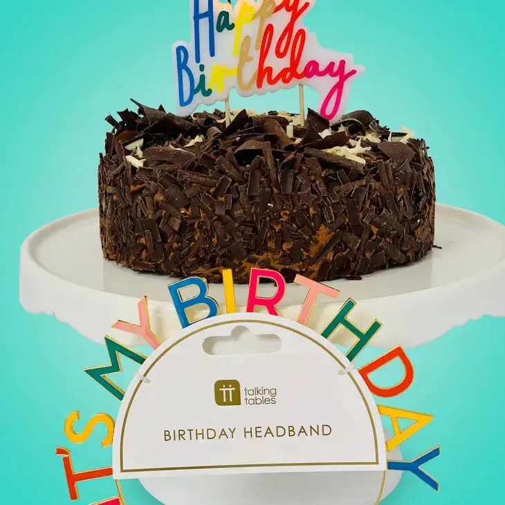 Rainbow 'it's My Birthday' Headband Talking Tables