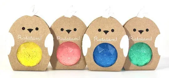 Ratatam! - 42mm pink glitter bird bouncing ball Ratatam!